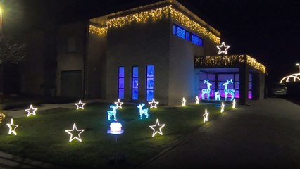 Jaw-dropping look at house where Christmas lights groove to the music!