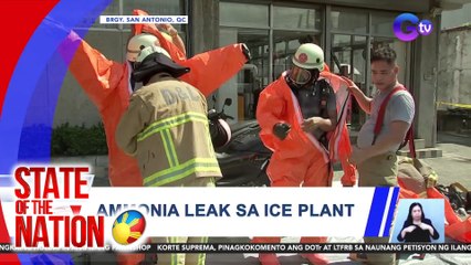 Ammonia leak sa ice plant | SONA