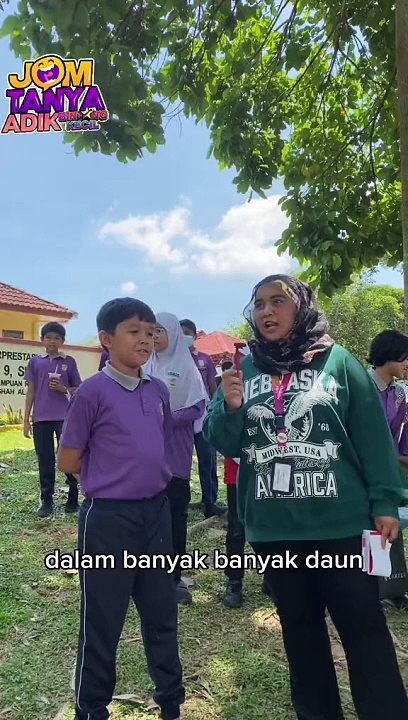 tu bukan daun lah kak shaz #bintangkecilmy #tekateki #streetinterview