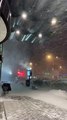 Snow storm in the Daqing of Heilongjiang province, China