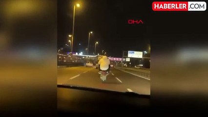 Beşiktaş'ta Tehlikeli Motosiklet Sürüşü