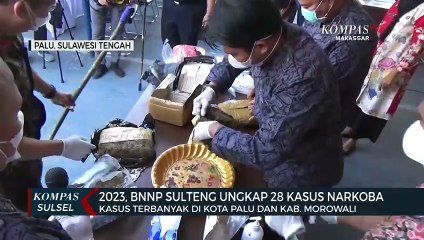 2023, BNNP Sulteng Ungkap 28 Kasus Narkoba, Terbanyak di Morowali
