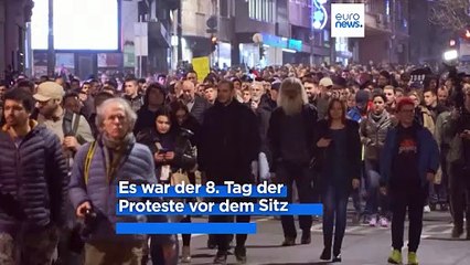 8. Protesttag in Folge: Serbische Opposition lässt nicht locker