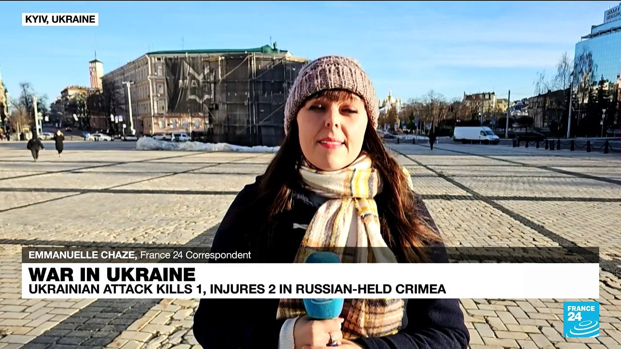 Crimean naval ship hit by Ukrainian air strike, Russian defence ministry says