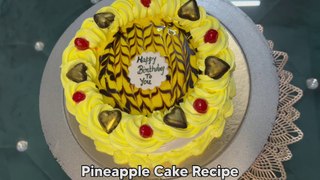 आज मुझसे केक बनाने में हो गई ये गलती | Pineapple Cake With Neutral Gel Decoration | Gel Cake Design