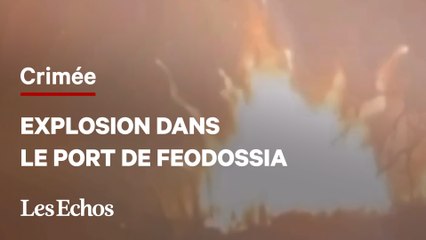 Les images impressionnantes de l’explosion dans le port de Feodossia, en Crimée