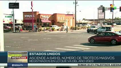 Estados Unidos reporta más de 600 tiroteos masivos en lo que va de año