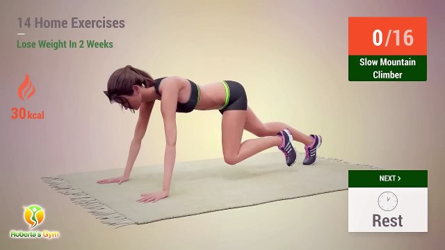14 Home Exercises To Speed Up Fat Burning and Lose Weight In 2 Weeks (higher reps)