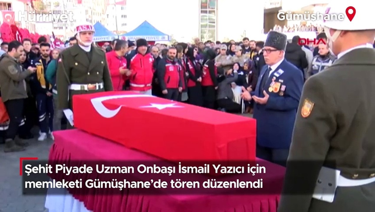 Şehit Piyade Uzman Onbaşı İsmail Yazıcı ve Şehit Piyade Teğmen Ramazan Günay için memleketlerinde tören düzenlendi