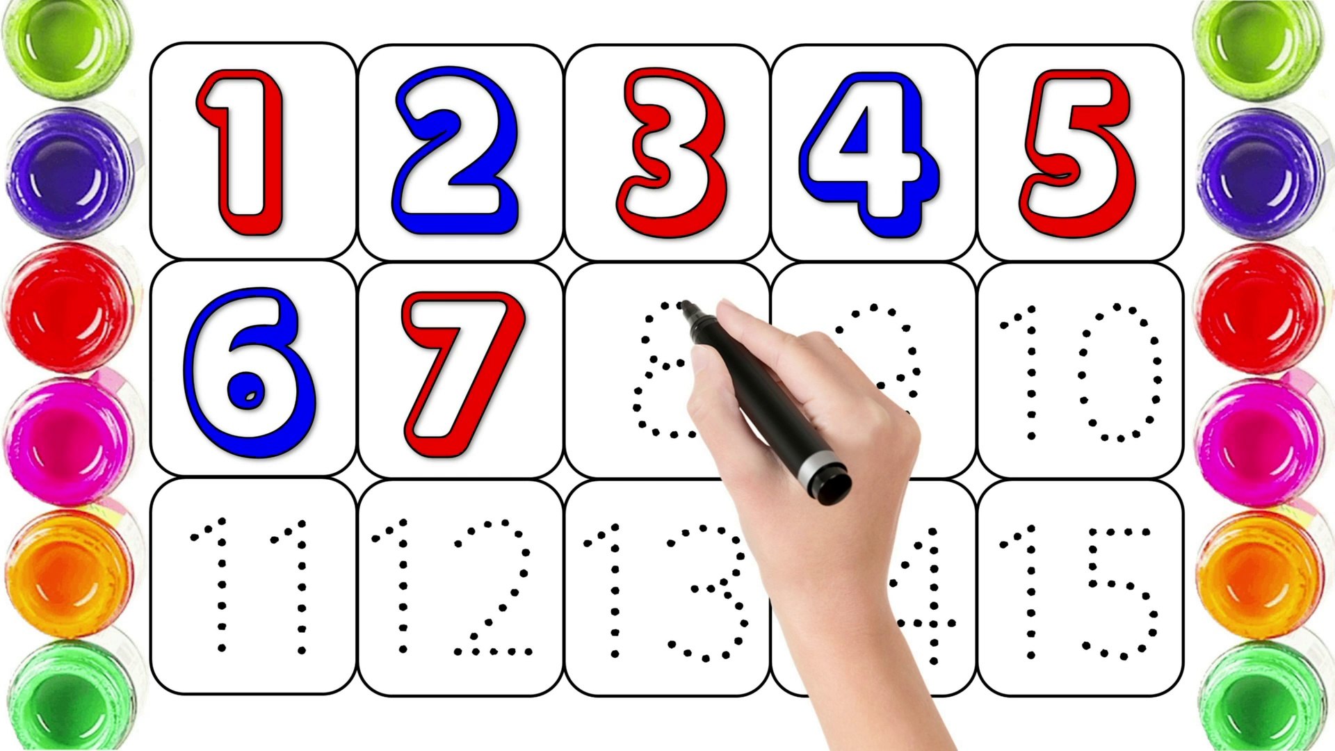 One two three, 1 to 10, 1 to 100, 123, 1234, Numbers, 1 to 100