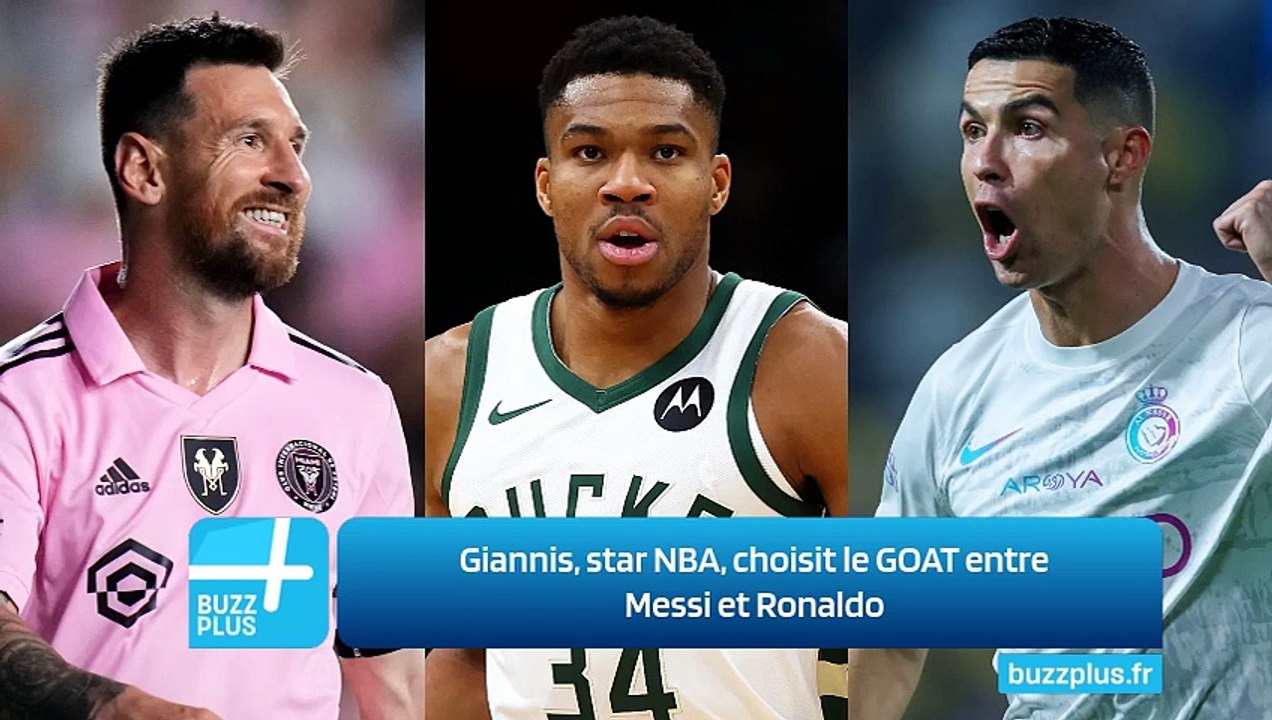 Giannis, star NBA, choisit le GOAT entre Messi et Ronaldo