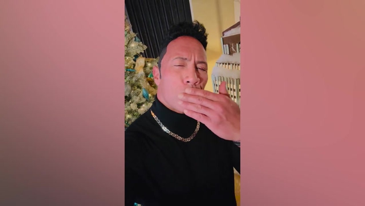 Dwayne Johnson wears iconic 90s outfit in hilarious Christmas message to fans