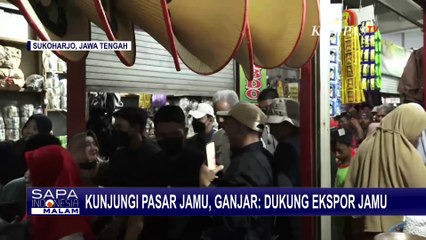 Kunjungi Pasar Nguter Sukoharjo, Ganjar Janji Dukung Ekspor Jamu Dengan Cara ini