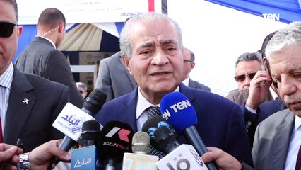 تصريحات مهمة لوزير التموين خلال زيارته للفيوم لوضع حجر أساس المستودع الإستراتيجي للسلع الغذائية