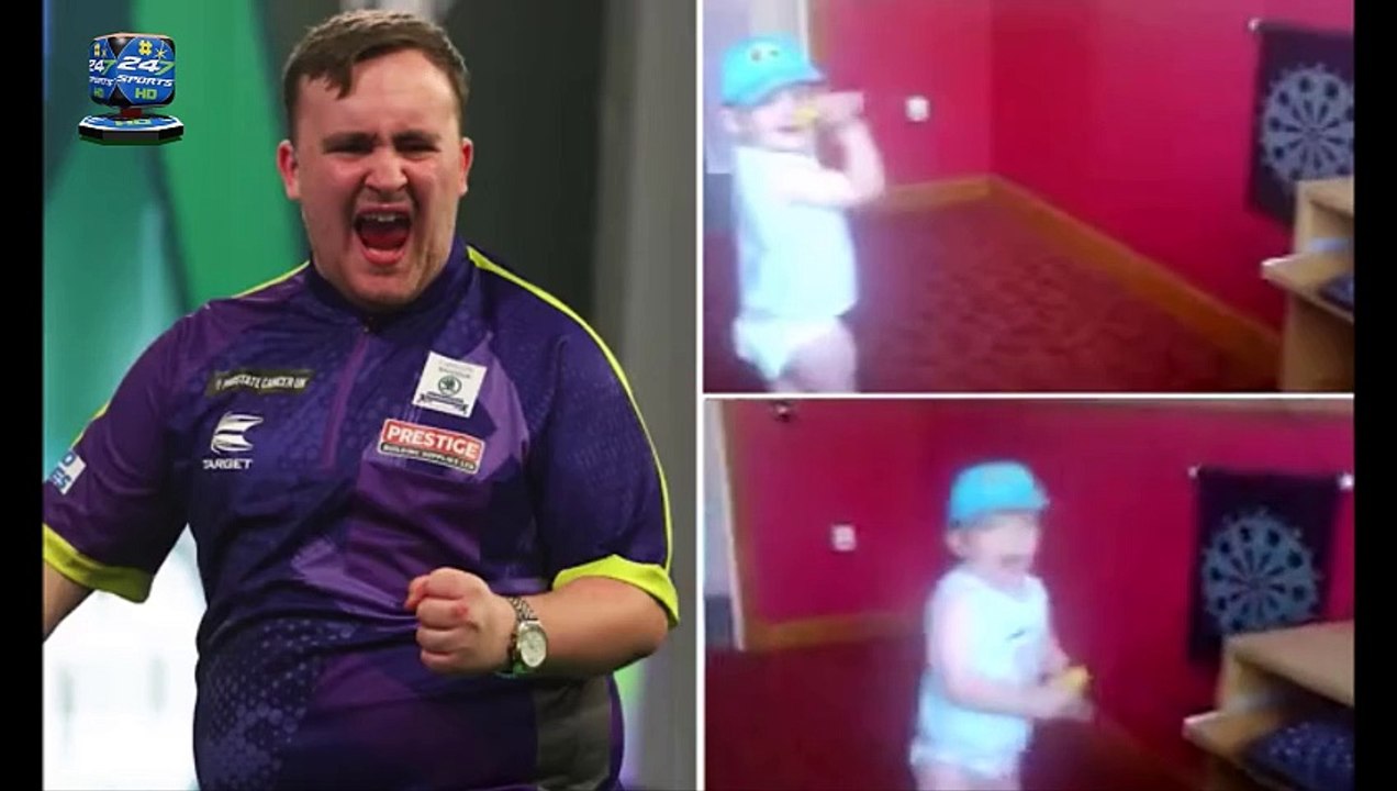 18-Month Natural Talent: Teenage Sensation Luke 'Nuke' Littler Throwing Darts in Nappies Goes Viral