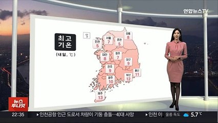 [생활날씨] 온화한 겨울…내일 서쪽 미세먼지 '나쁨'