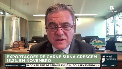 EXPORTAÇÕES DE CARNE SUÍNA CRESCEM 13,2% EM NOVEMBRO
