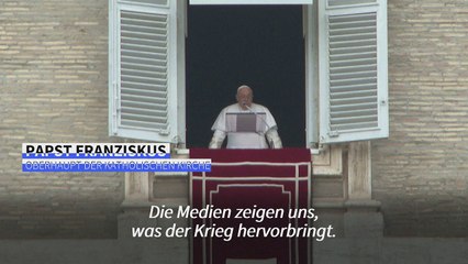Papst Franziskus: "Lasst uns für den Frieden beten"