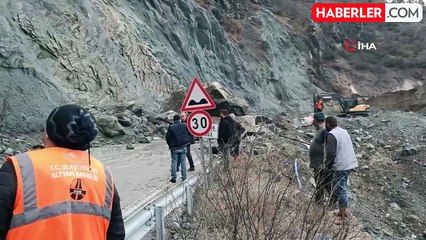 Artvin'de heyelan sonucu otomobil uçuruma yuvarlandı, bir kişi yaralandı