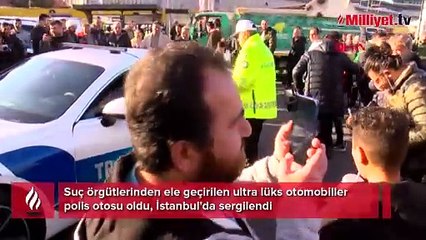 Polise verilen lüks araçlar İstanbul sokaklarında