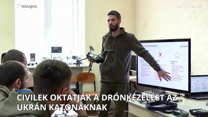 Civil oktatók tanítják a katonai légi felderítést Ukrajnában