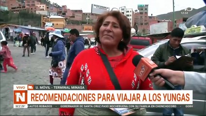 UM: recomendaciones para viajes a los yungas debido a lluvias y deslizamiento