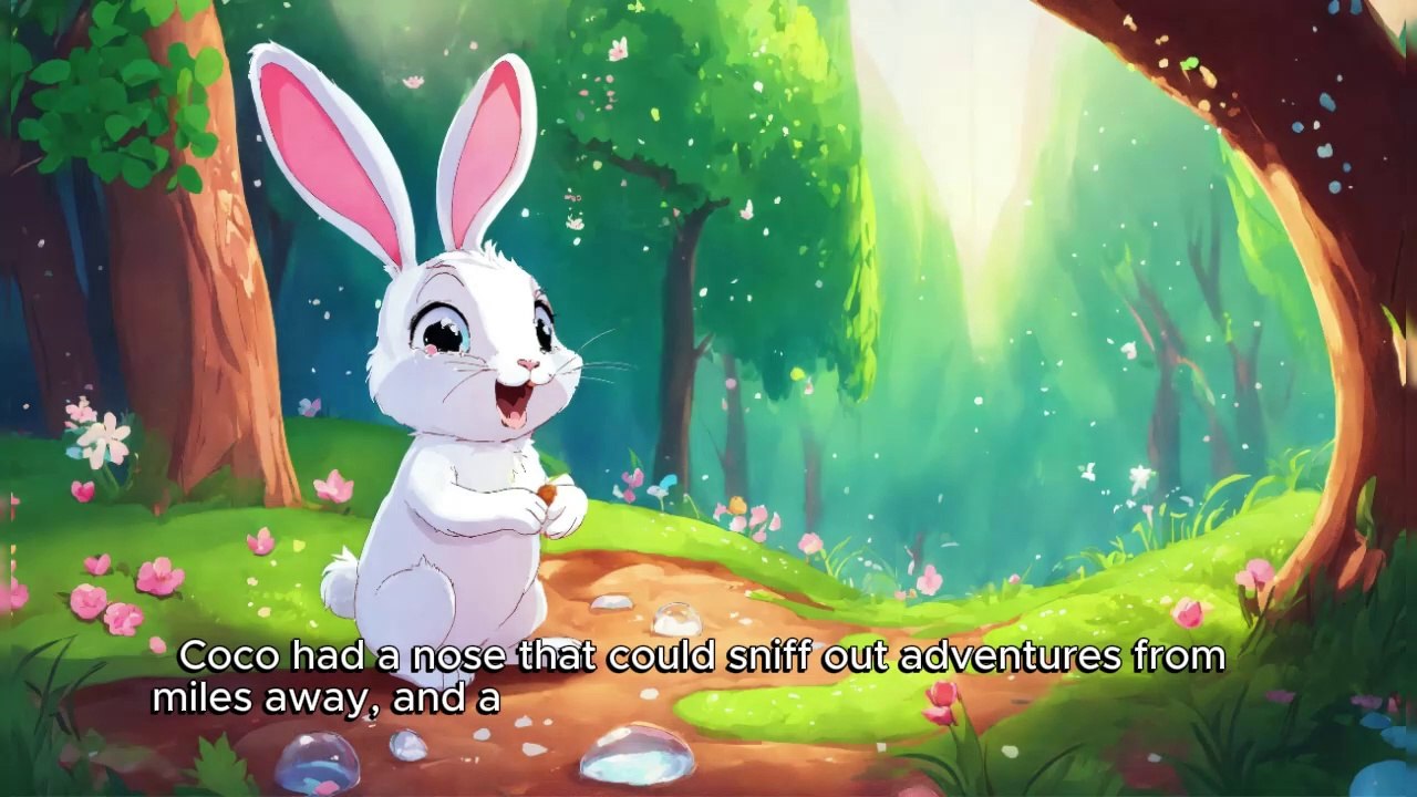 The Curious Rabbit's Journey to Candyland