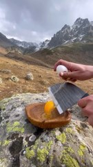 Dağda Sucuk Hamburger  / cooking beef sausage burgers on the mountain
