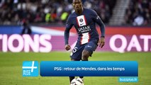 PSG : retour de Mendes, dans les temps