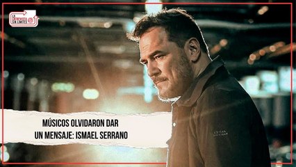 Músicos olvidaron dar un mensaje: Ismael Serrano