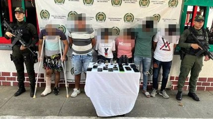 下载视频: Siete presuntos miembros del ELN detenidos en operativo 'Esperanza' en el Cesar