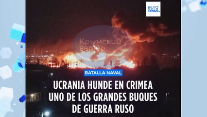 Guerra en Crimea | Ucrania ataca el corazón de la flota rusa y hunde el Novocherkassk