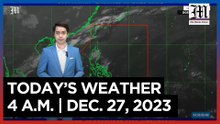 Today's Weather, 4 A.M. | Dec. 27, 2023