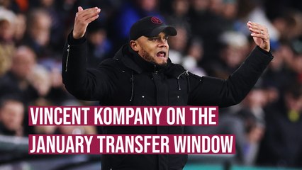 Vincent Kompany on the January transfer window