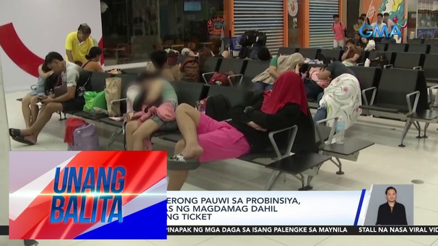 Maraming pasaherong pauwi sa probinsya, sa PITX nagpalipas ng magdamag dahil walang makuhang ticket | UB