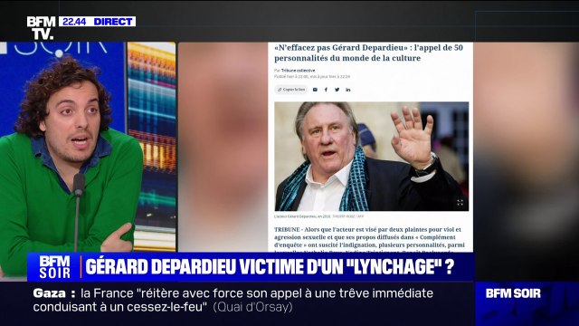 Moi ces images m'ont fait rire, ce sont des blagues gauloises déclare Yannis Ezziadi concernant les propos de Gérard Depardieu