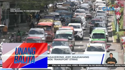 80% ng mga pampasaherong jeep, inaasahang lalahok sa city-wide transport strike ngayong araw | UB