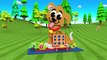 Wooden Puppy Dog Toy Set 3D Learn Colors  Shapes for Children with Little Baby Fun Play Kids Edu