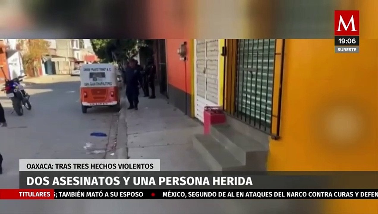 Reportan dos asesinatos y un herido tras ataques de grupos delictivos en Oaxaca