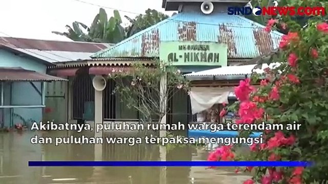 Curah Hujan Tinggi dan Drainase Buruk, Puluhan Rumah Terendam Banjir