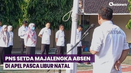 Banyak PNS Setda Majalengka Absen pada Apel Hari Pertama Pasca Libur Natal