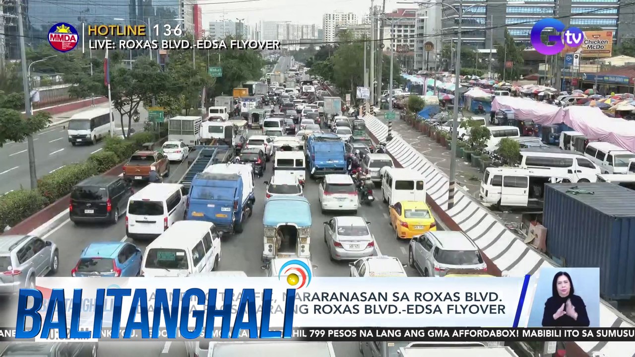 Matinding traffic, nararanasan sa Roxas Blvd. dahil sa pagsasara ng Roxas Blvd.-EDSA flyover | BT