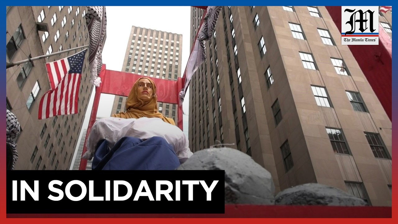 Palestinian supporters in US put up Nativity scene for Israel-Hamas war victims