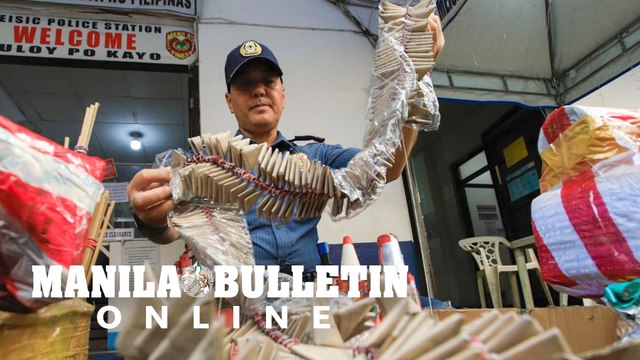 Juan Luna MPD confiscates illegal firecrackers in Divisoria