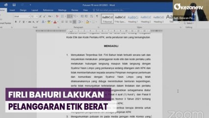Dewan Pengawas KPK Sebut Firli Bahuri Lakukan Pelanggaran Etik Berat