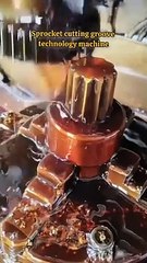 Sprocket cutting groove technology machine