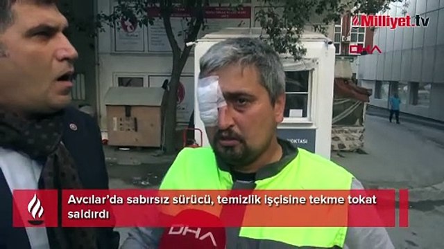 Avcılar'da dehşet! Temizlik işçisine tekme tokat saldırdı