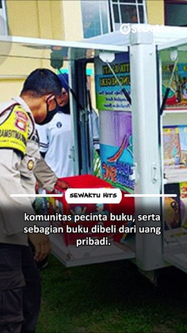 Kisah Brigadir Mudiyanto Polisi Pejuang Literasi, Tiap Hari Naik Motor Roda Tiga