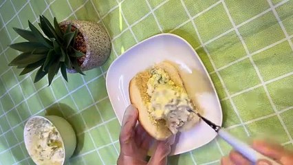 اسرع ساندوتش بيض مسلوق خلطة بيض مسلوق لذيذه Easy Egg Sandwich Recipe 