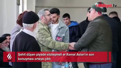 Şehit babası Aslan, oğlu ile son görüşmesini anlattı